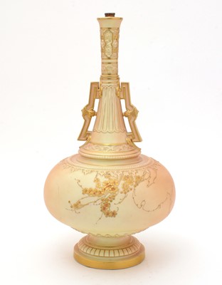 Lot 770 - Royal Worcester blush ivory vase
