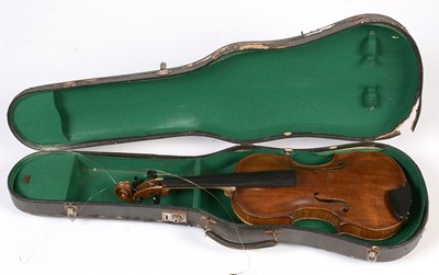 Lot 34 - Scottish Violin stamped 'J Thow'
