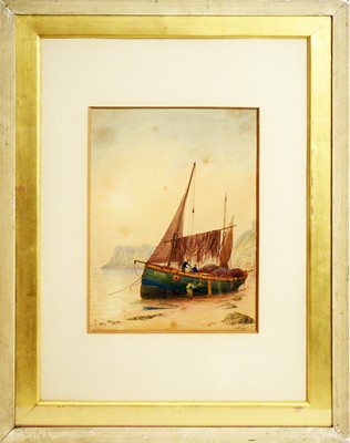 Lot 809 - Bernard Benedict Hemy - Fishing Boats BH09 and KY102 | watercolour