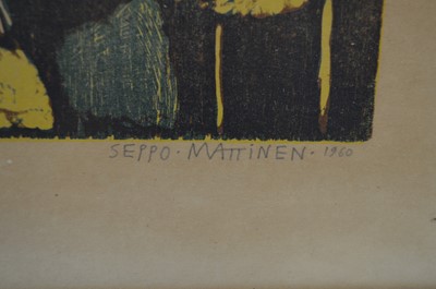 Lot 626 - Seppo Mattinen - woodcut