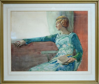 Lot 35 - Henry Meynell Rheam R.I - At the Window | watercolour