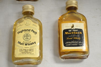 Lot 458 - Vintage whisky miniatures