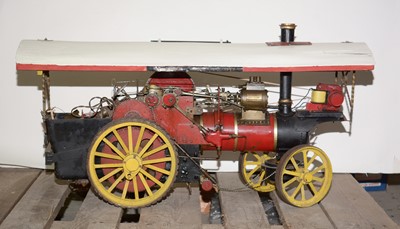 Lot 1131 - A scratch-built live steam traction engine.