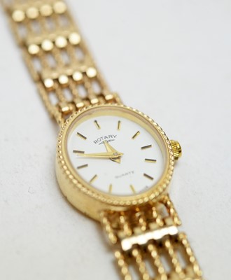 Lot 192 - Rotary: a 9ct yellow gold cocktail watch