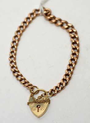 Lot 198 - A 9ct yellow gold bracelet