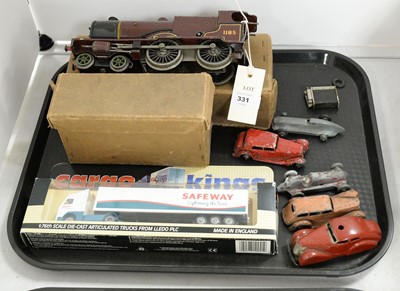 Lot 331 - Locomotive and other model vehicles