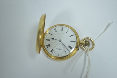 Lot 376 - An 18ct yellow gold cased hunter pocket watch, by Sir John Bennett