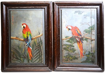 Lot 981 - Julia Luna - oil on door panels