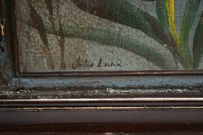 Lot 981 - Julia Luna - oil on door panels