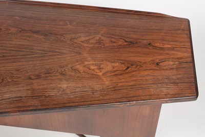 Lot 417 - Peter Lovig Nielsen: a rosewood 'Boomerang' desk