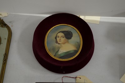 Lot 443 - A collection of 20th Century portrait miniatures of ladies.