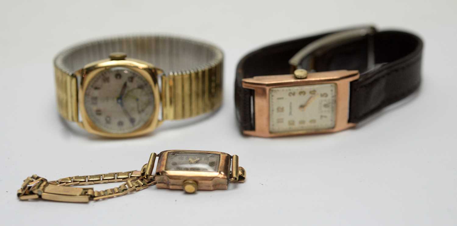 Lot 255 - Cocktail watches by Tudor, Helvetia and another.