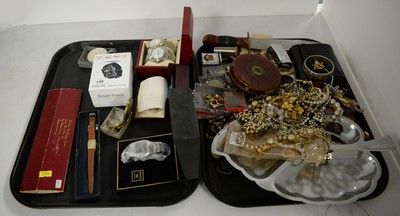 Lot 303 - A selection of watches, coins, costume jewellery and other collectables.