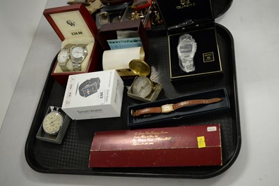 Lot 303 - A selection of watches, coins, costume jewellery and other collectables.