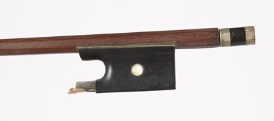 Lot 28 - 19th Century Violin, mahogany case and three bows.