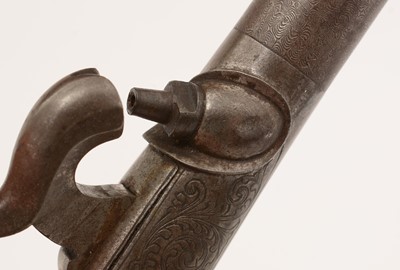 Lot 1010 - A pair of 19th Century pocket percussion pistols
