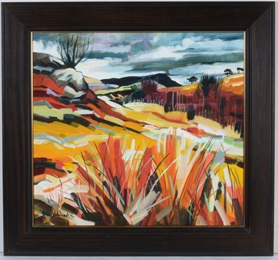 Lot 655 - Judith Bridgland - Glen Falloch in Autumn | oil