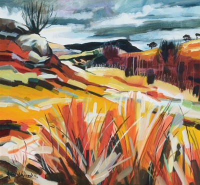 Lot 655 - Judith Bridgland - Glen Falloch in Autumn | oil