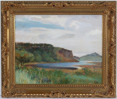 Lot 656 - John William Gilroy - Crag Lough | oil