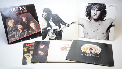 Lot 176 - 7 Rock LPs by Queen, Springsteen, and the Doors