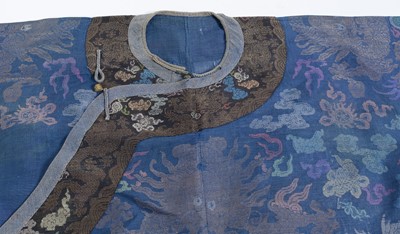 Lot 745 - A Qing Dynasty Chinese 'Twelve Symbol' dragon robe