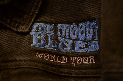 Lot 170 - Moody Blues Tour jacket, sweatshirt, polo, and T-shirt