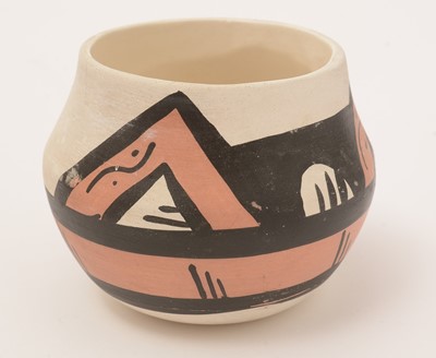 Lot 889 - Desert Pueblo Pottery, Betty Selby: two pottery vases and a Navajo vase