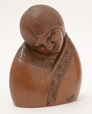 Lot 912 - Ignacio Flores Arias, Mexico: a carved wooden sculpture