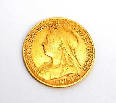 Lot 156 - A Queen Victoria gold half sovereign, 1894.