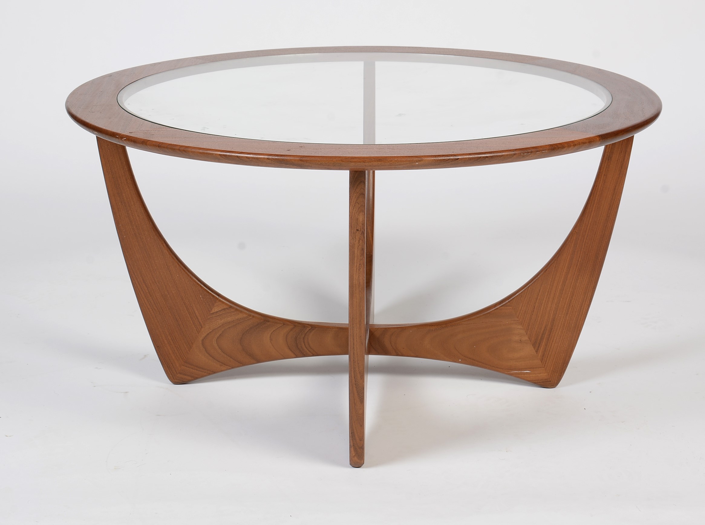 Lot 422 G Plan coffee table with glass insert top