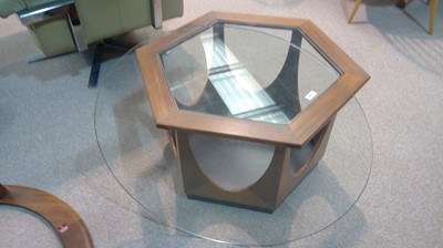 Lot 422 - G Plan coffee table with glass insert top