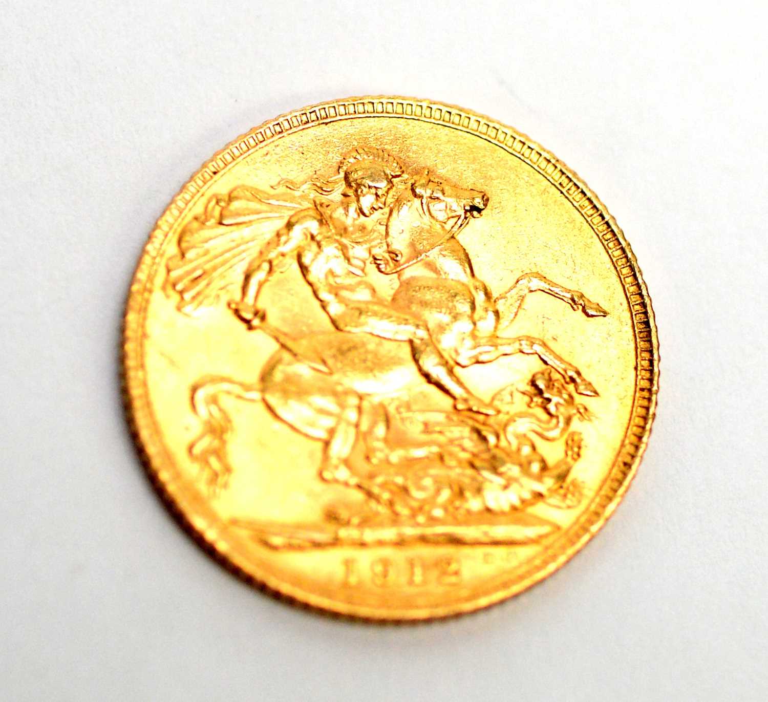Lot 212 - A George V gold sovereign, 1912.