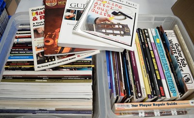 Lot 151 - 2 boxes of guitar related books