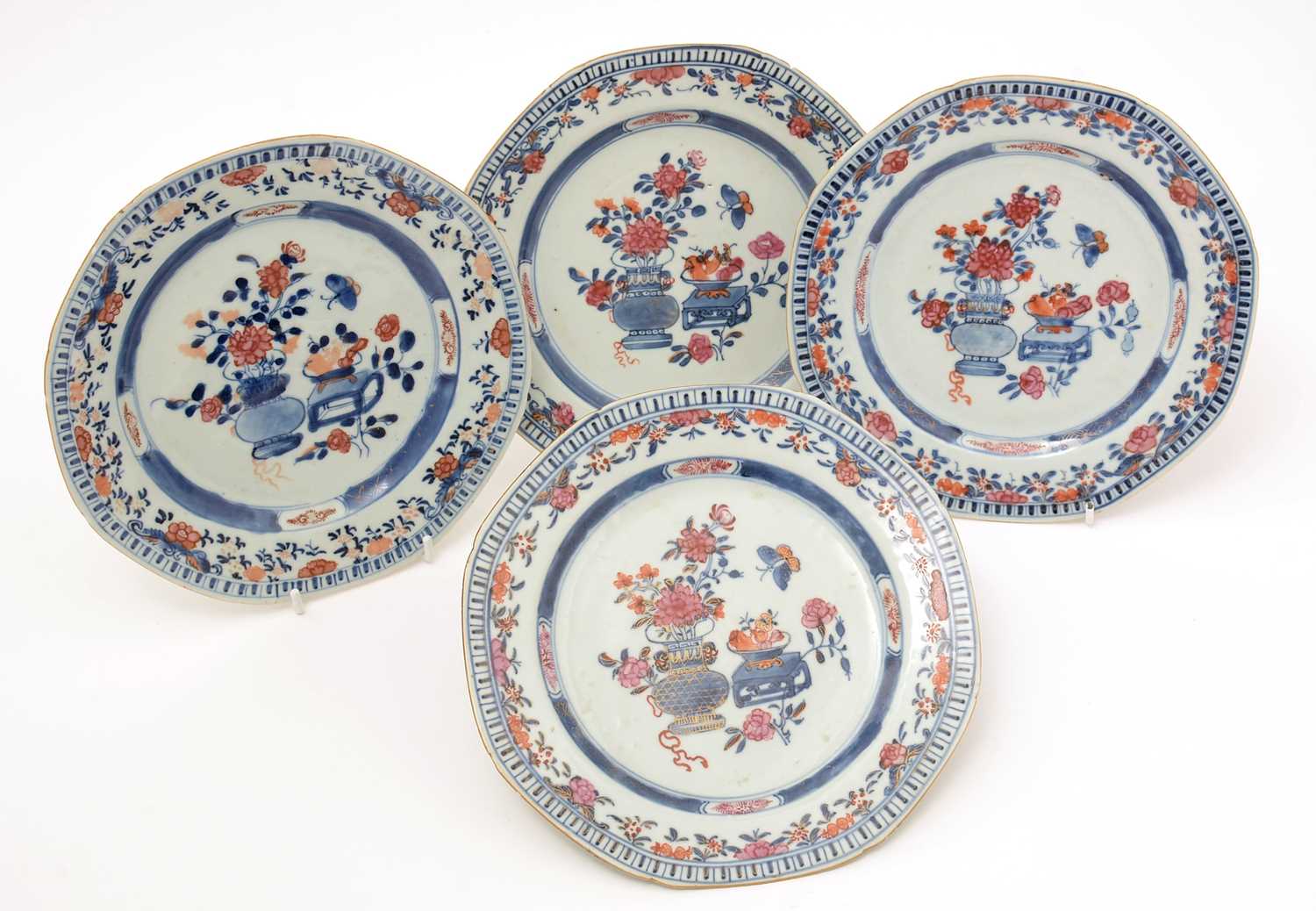 Lot 728 - Four Chinese export plates