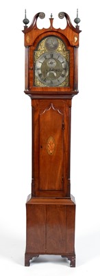 Lot 993 - William Malkinson, Alford: an inlaid mahogany longcase clock.