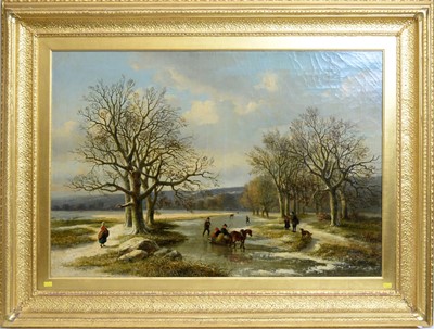 Lot 895 - Louis-Pierre Verwee - oil on canvas