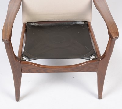 Lot 381 - A mid Century teak armchair.