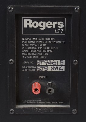 Lot 140 - Pair Rogers LS7 speakers