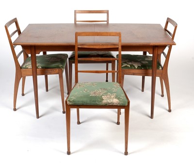 Lot 393 - R.H. McIntosh of Kirkaldy: a dining table and four 'Dunvegan' dining chairs.