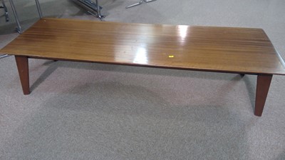 Lot 398 - Vanson: a 1960's teak low coffee table.
