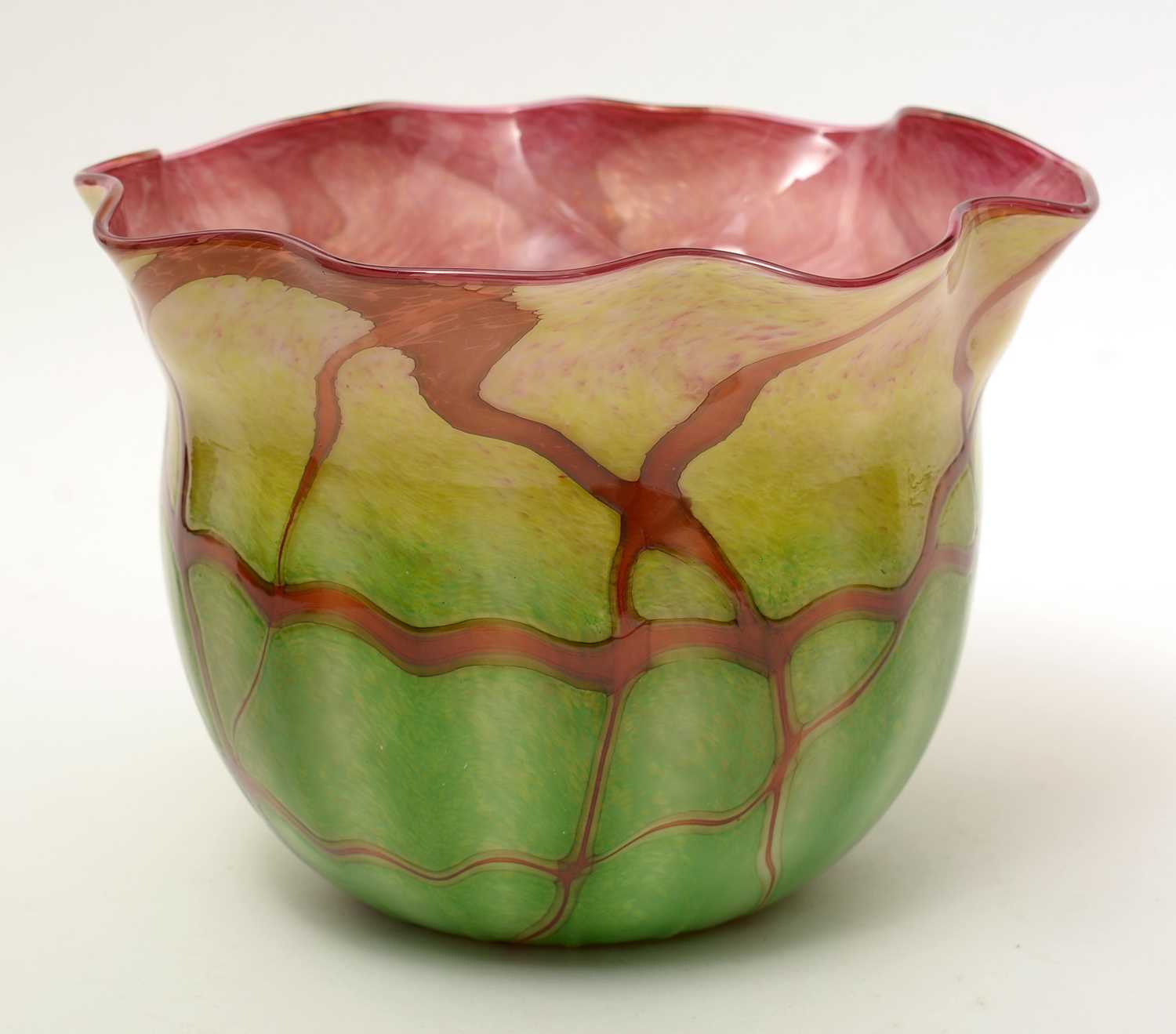 Lot 522 - Roger Tye Stuio Glass jardiniere