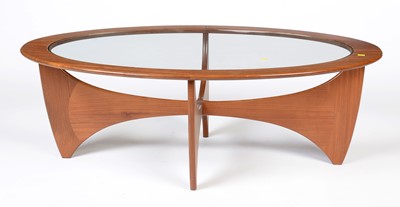 Lot 407 - Victor V Wilkins for G Plan:  a teak oval Astro model 8040 coffee table.