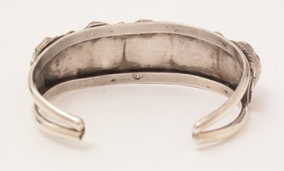 Lot 896 - Two Native American Old Pawn silver bangles