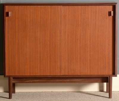 Lot 388 - A late 20th C teak wall cabinet.