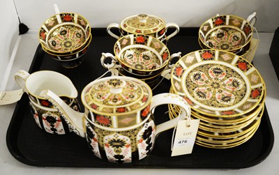 Lot 476 - A Royal Crown Derby Imari pattern tea service