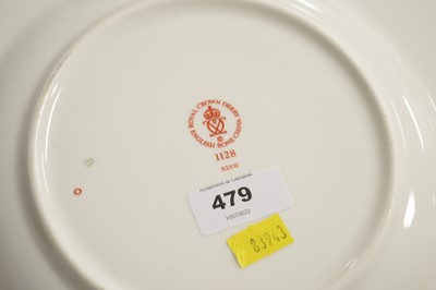 Lot 405 - Set of six Royal Crown Derby Imari pattern circular dinner plates