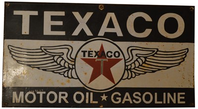 Lot 744 - Texaco enamel advertising sign