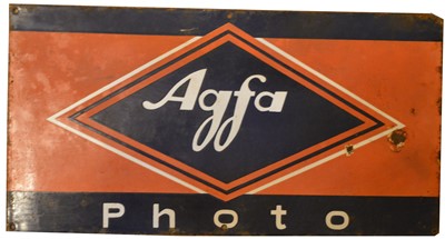 Lot 745 - Agfa enamel advertising sign