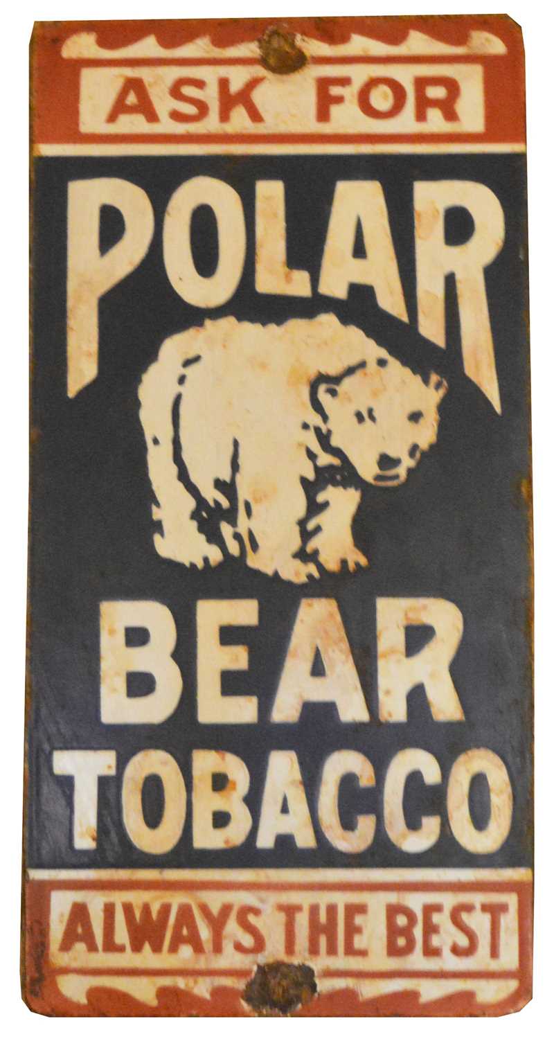 Lot 746 - Polar Bear Tobacco enamel advertising sign