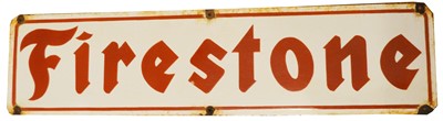 Lot 752 - Firestone enamel advertising sign